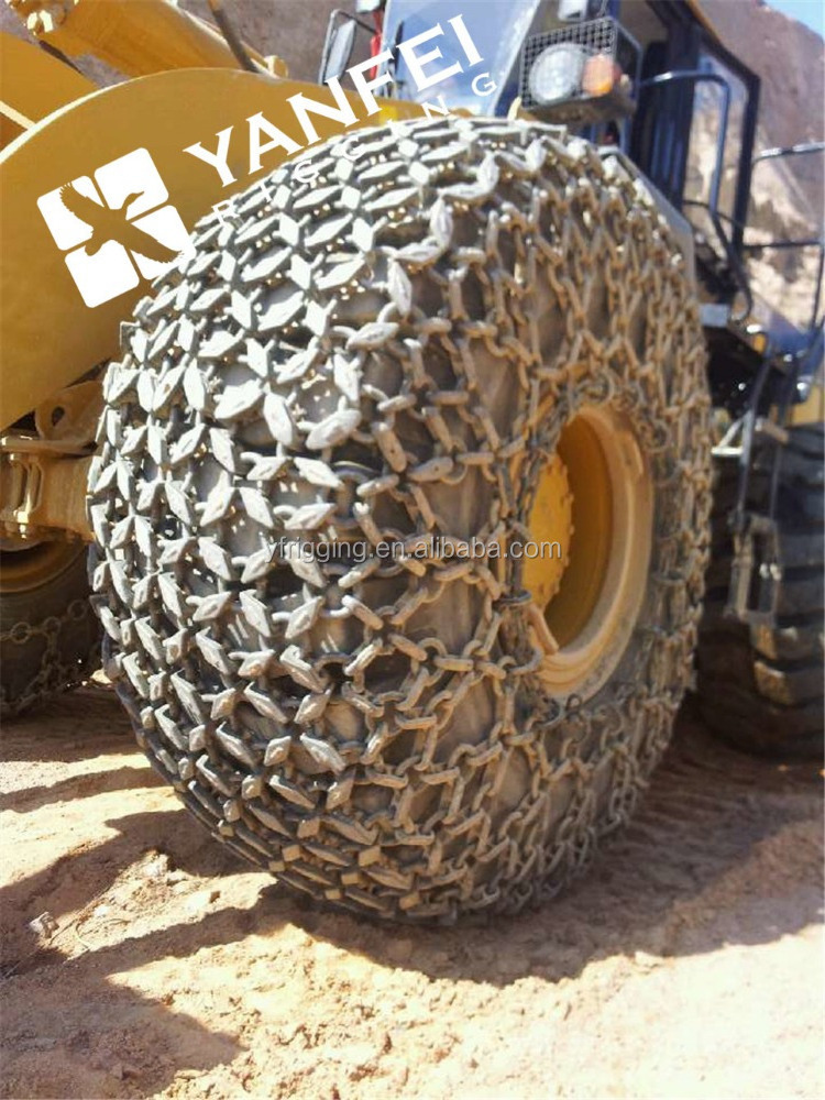 OTR wheel loader tyre protection chains