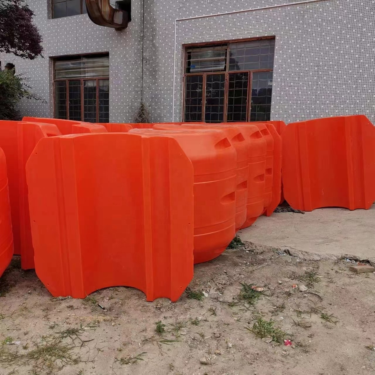 PE material foam fill cable hose floats floater for dredging pipeline