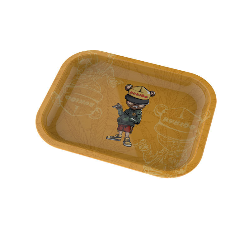 Yufan Factory Price S Size Accessories Smoking Custom Rolling Tray Tobacco Metal Rolling Tray