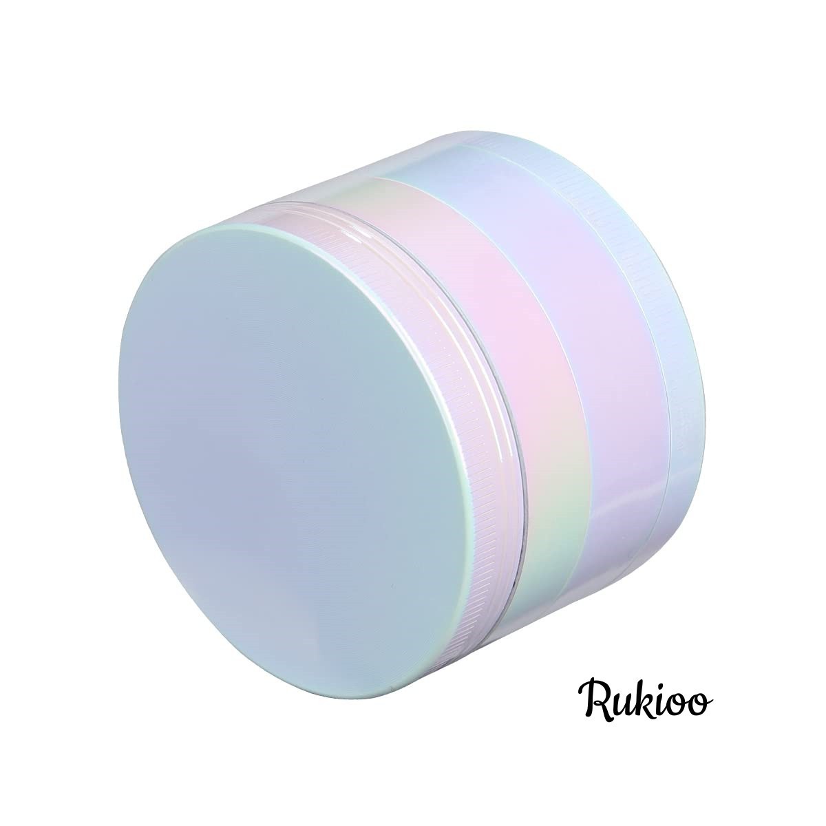 Smoke shop wholesale white rainbow grinder custom 2.5 inch spice grinder herb grinder