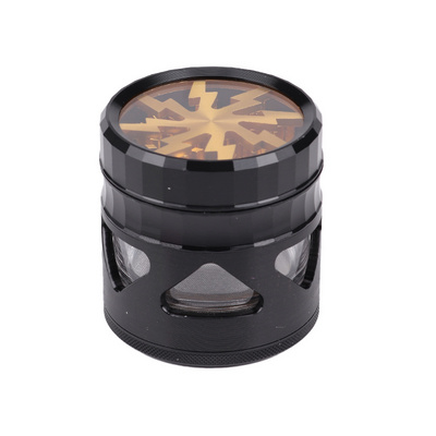 lightening 2.5 inch big size herb grinder wholesale tobacco metal zinc alloy custom grinder