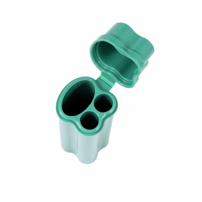 Hot Selling Cigar Accessories Double Hole Position Contain Lighter Holder Plastic Cigar Tube