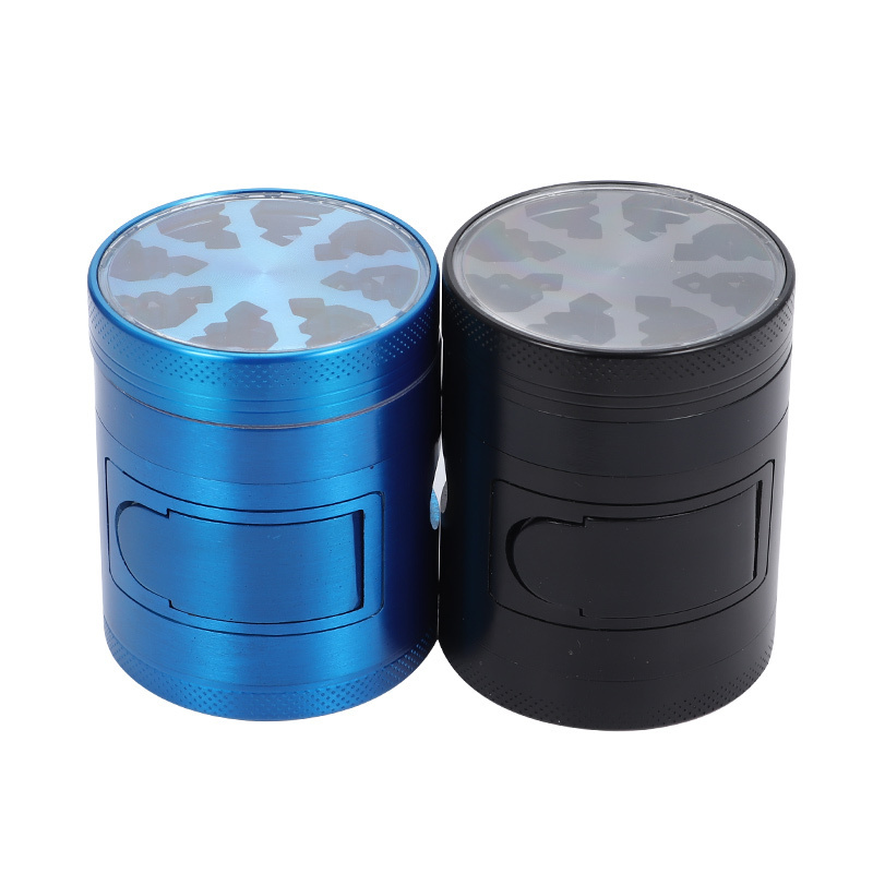 Yufan China Factory 4 Layers Smoking Accessories 55mm Metal Grinder Zinc Alloy Wholesale Herb Grinder