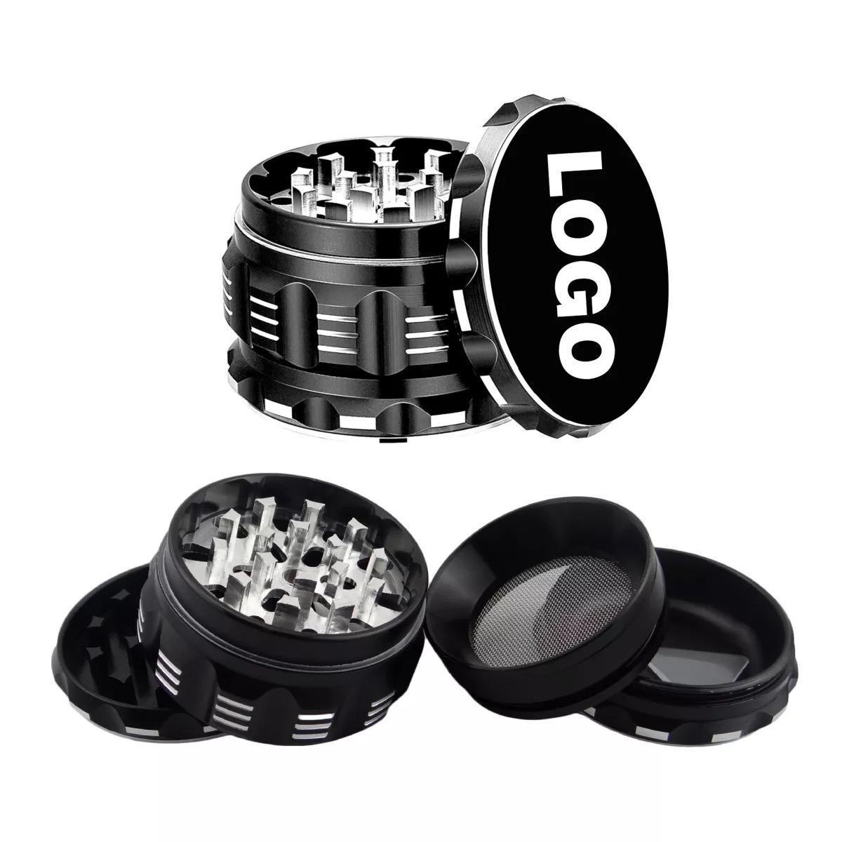 2.5 inch hot selling 63mm 4 layer aluminum alloy tobacco herb grinder spice grinder with Sharp teeth