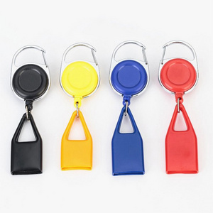 Wholesale Yufan JL-264QT Custom LOGO Wollet Lighter Belt Cheap Retractable Keychain with Clip Assorted Color