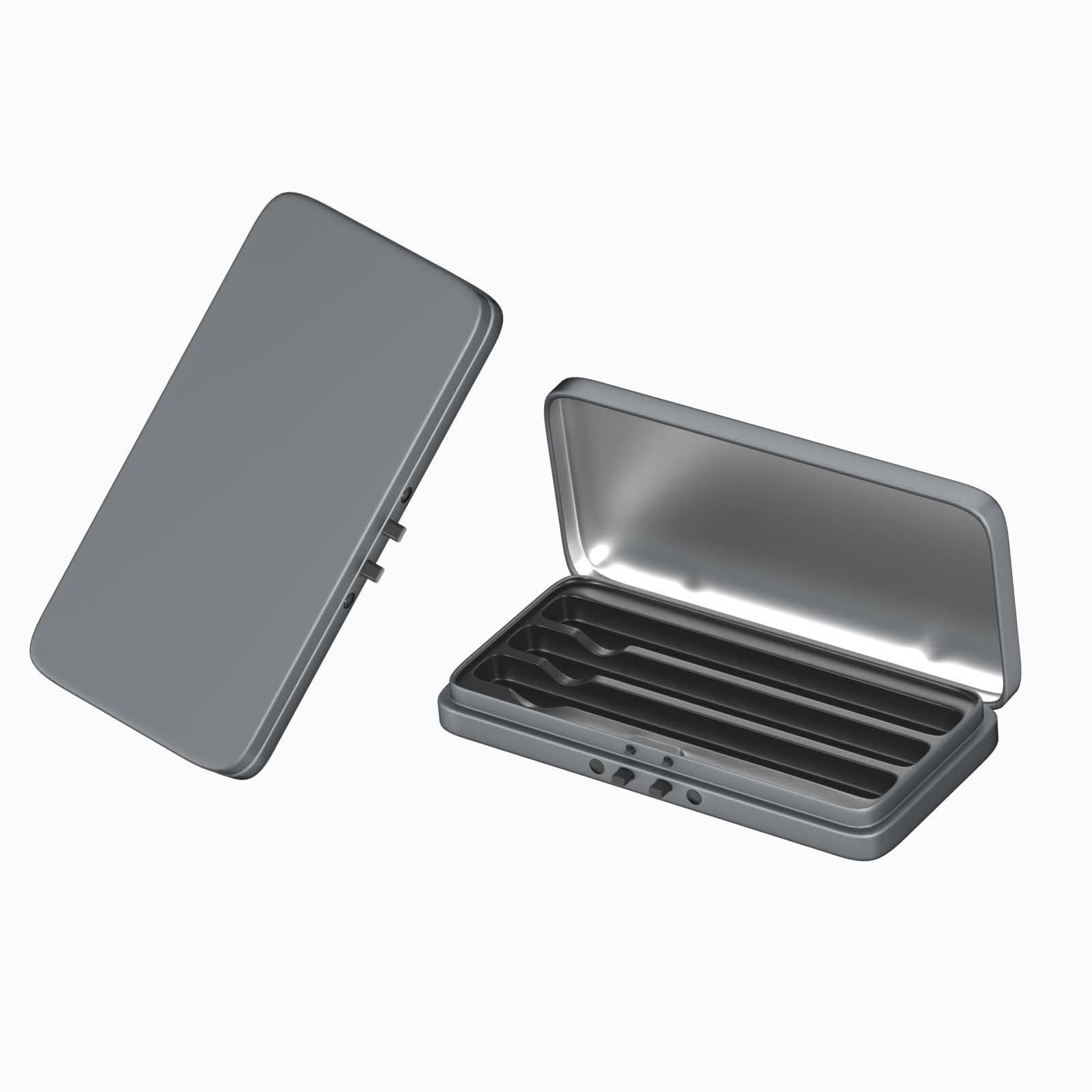 Metal Cigarette Holder King Size Smell Proof Tin Box Cigarette Case Portable Travel Carry Case