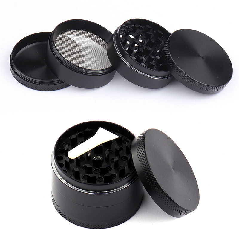 2023 Factory Wholesale Herb Grinder Hot Sell Cheap Black Zinc Alloy 2.5