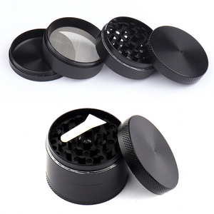 2023 Factory Wholesale Herb Grinder Hot Sell Cheap Black Zinc Alloy 2.5" Crusher Herb Grinder