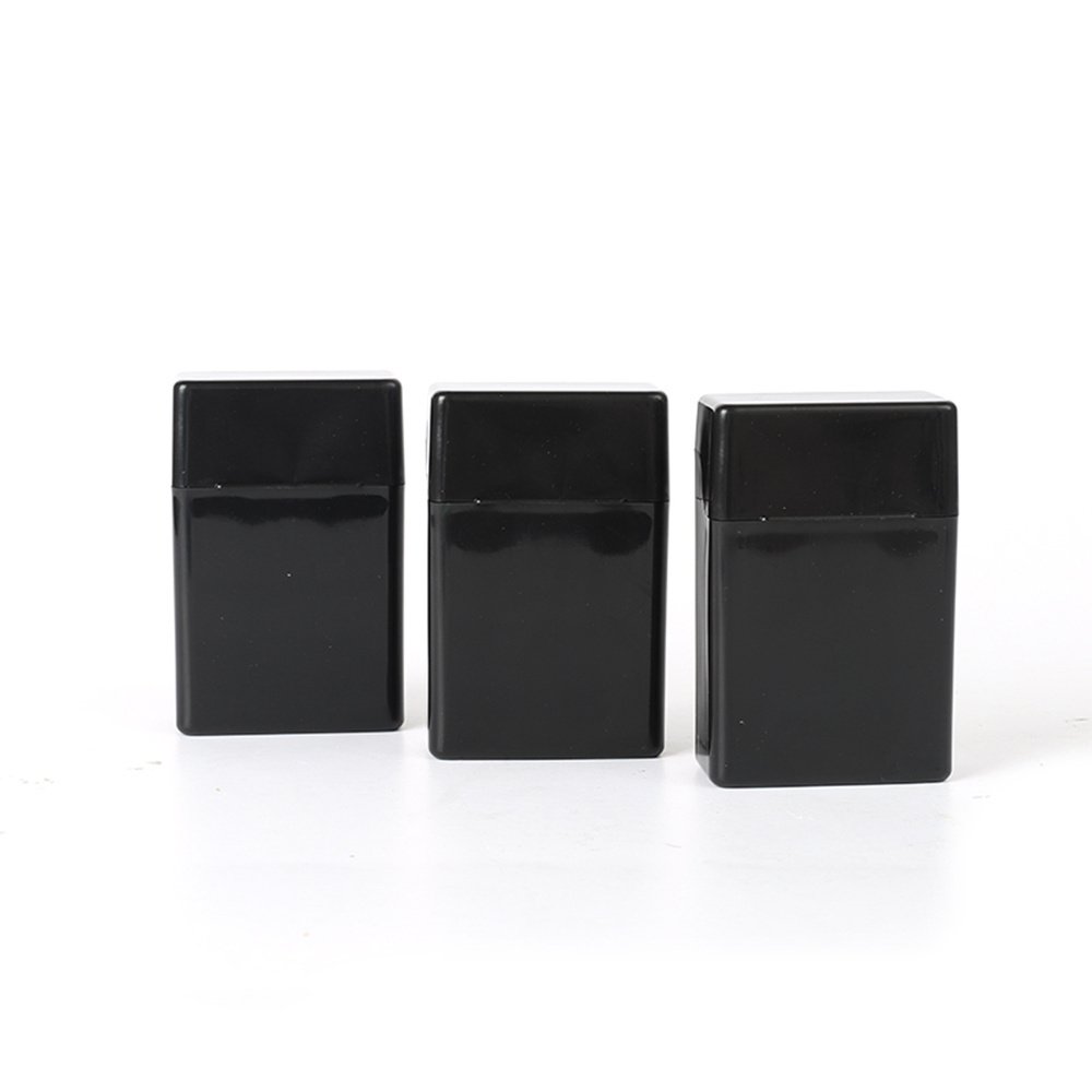 YuFan JL-317N Wholesale Vintage Luxurious Clear Plastic Acrylic Waterproof Pure Black Cigarette Case