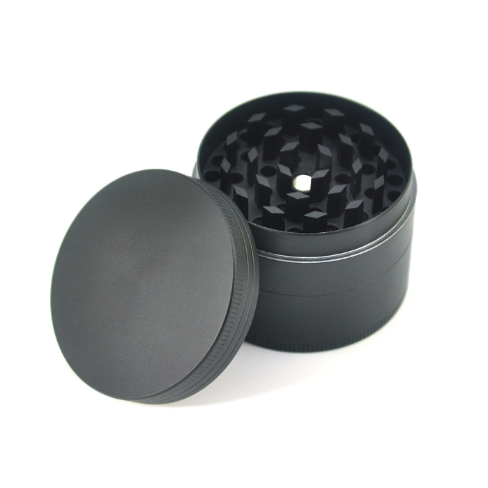 Wholesale Smoking Accessories 50MM 55MM 63MM Custom Logo Hemp Grinder Manual Zinc Herb Grinder