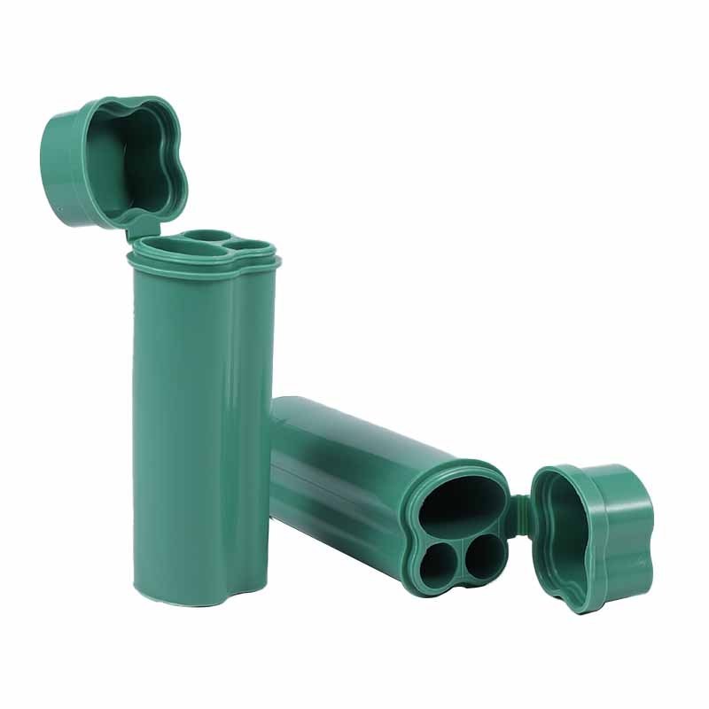 Hot Selling Cigar Accessories Double Hole Position Contain Lighter Holder Plastic Cigar Tube