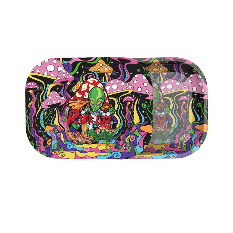 Yufan China Supplier Custom Smoking Accessories Custom Rolling Tray Magnetic Lid Rolling Tray