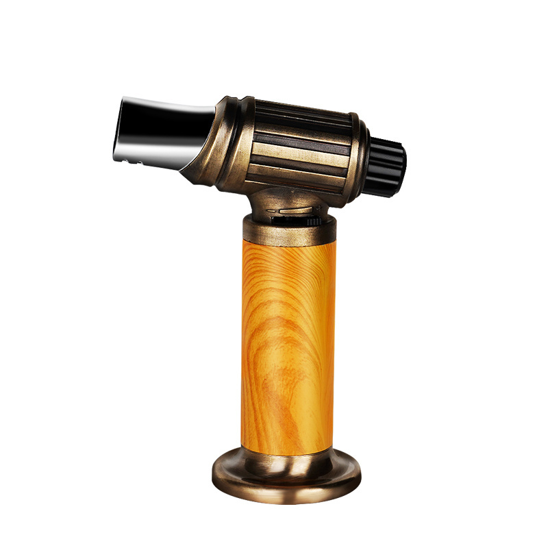 Windproof three stroke flame Torch Turbo Spray Gas Lighter Jet Butane Gas Lighter For Cigar Pipe Outdoor BBQ lighter