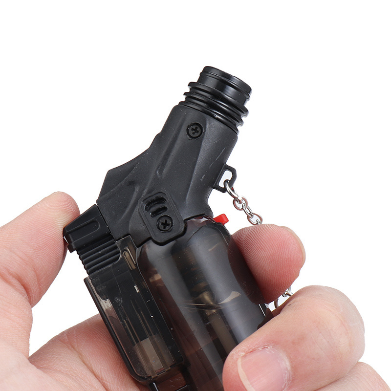 Jet Flame Torch Lighter Straight Flame Butane gas Cigarette Smoking Lighter Inflatable Compact Portable Plastic Torch Lighter