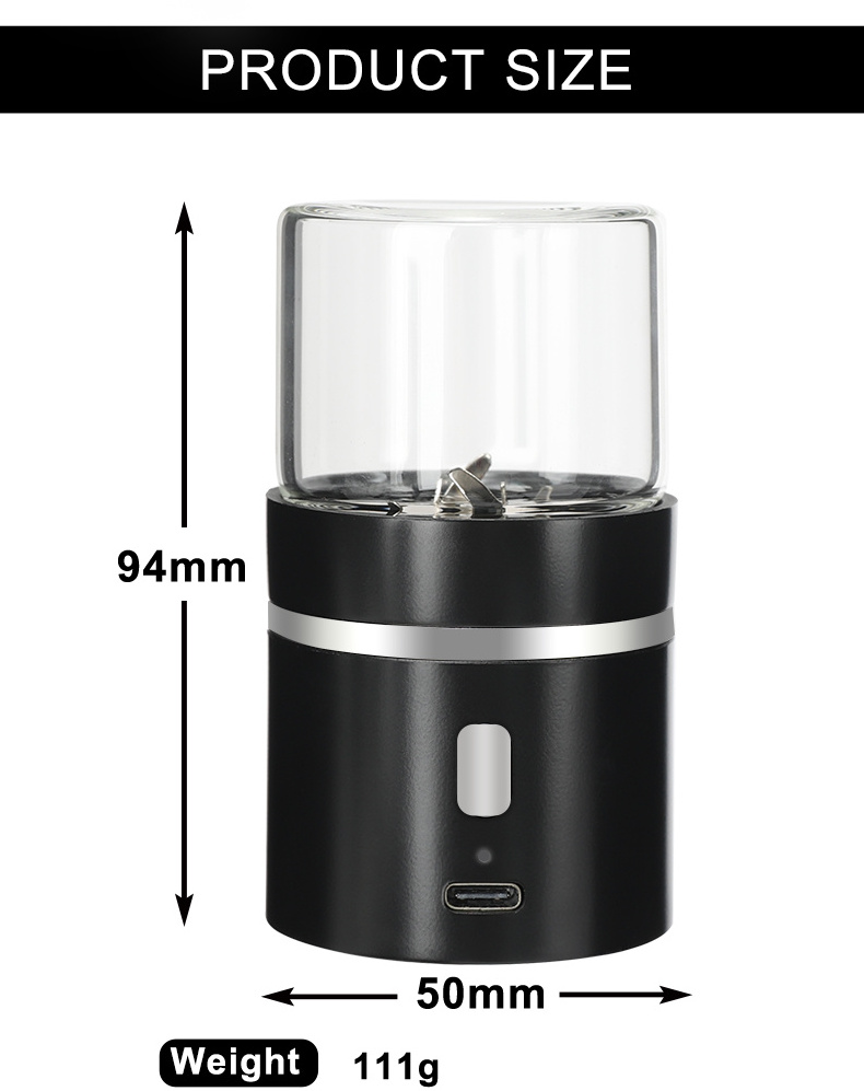 Wholesale Rechargeable Grinders Tobacco Dry Flowers Tea Automatic Electric Herb Grinder