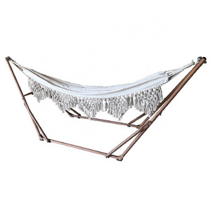 Popular Hot Sale Outdoor Folding Bohemian Style Swing Bed Portable Hammock For Camping Beach