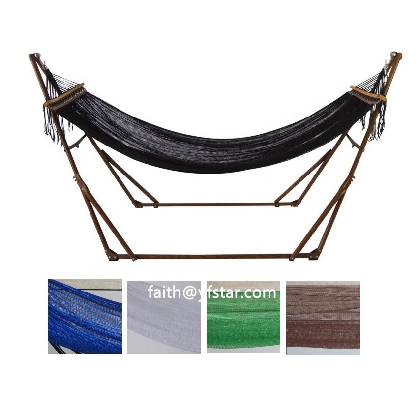 Factory Sale Camping Travel Free Standing Heavy Duty Hammock with Steel Stand