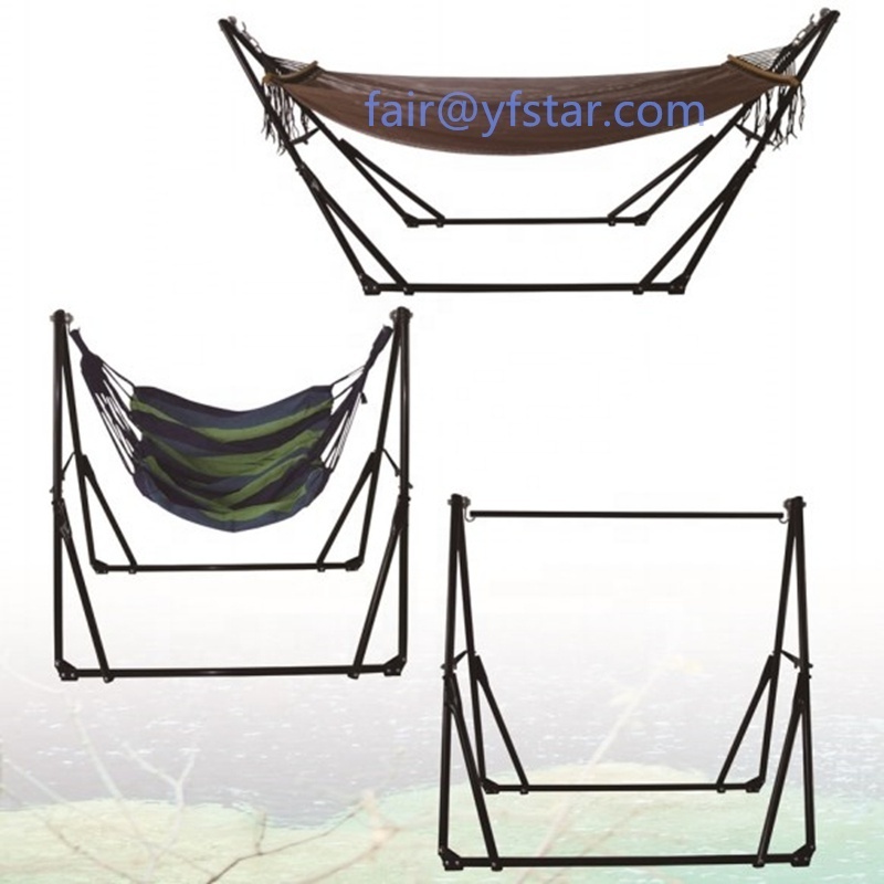 3 In 1 Outdoor Portable Double Hanging Hammock Stand Hammock Swing Chair Frame Stand Clothes Rack Stand, 3 way hammock