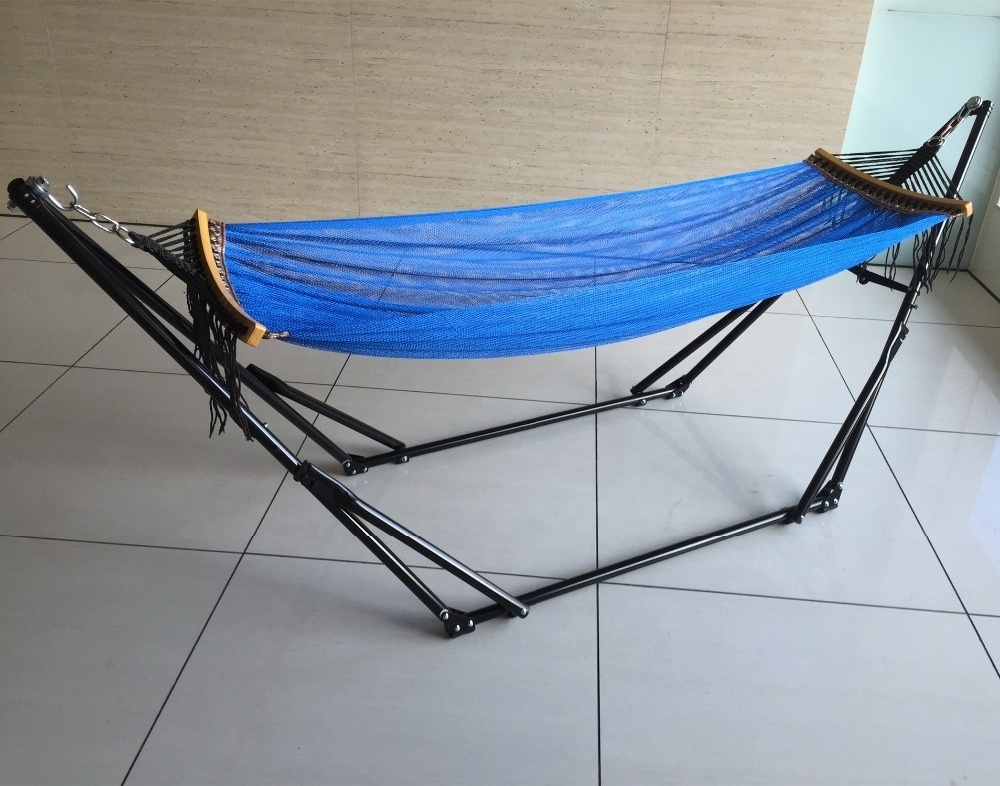 Wholesale folding hammock with steel hammock stand