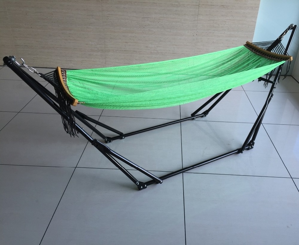 Wholesale folding hammock with steel hammock stand