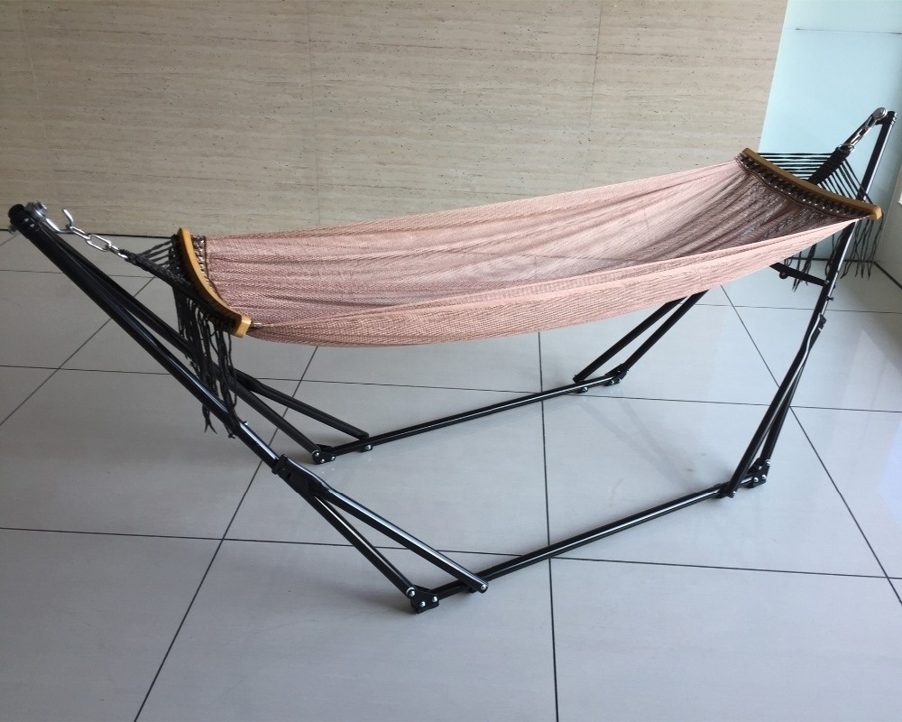 Wholesale folding hammock with steel hammock stand