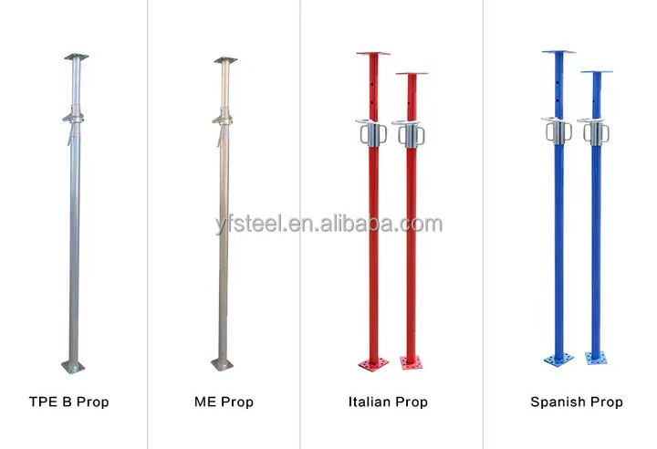 Export Metal Galvanized Construction Scaffolding Steel Prop Shoring Props For Construction