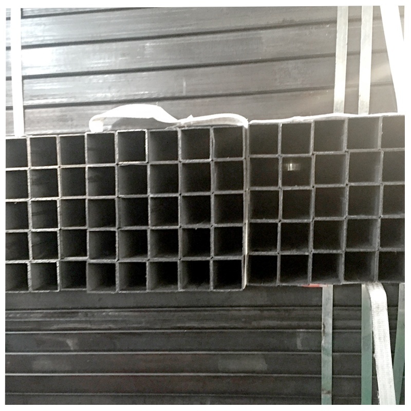 1 inch square iron pipe/ black square tube/ square steel profile