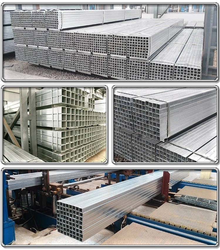 40x40 square tube SHS hot dipped galvanized square steel pipe