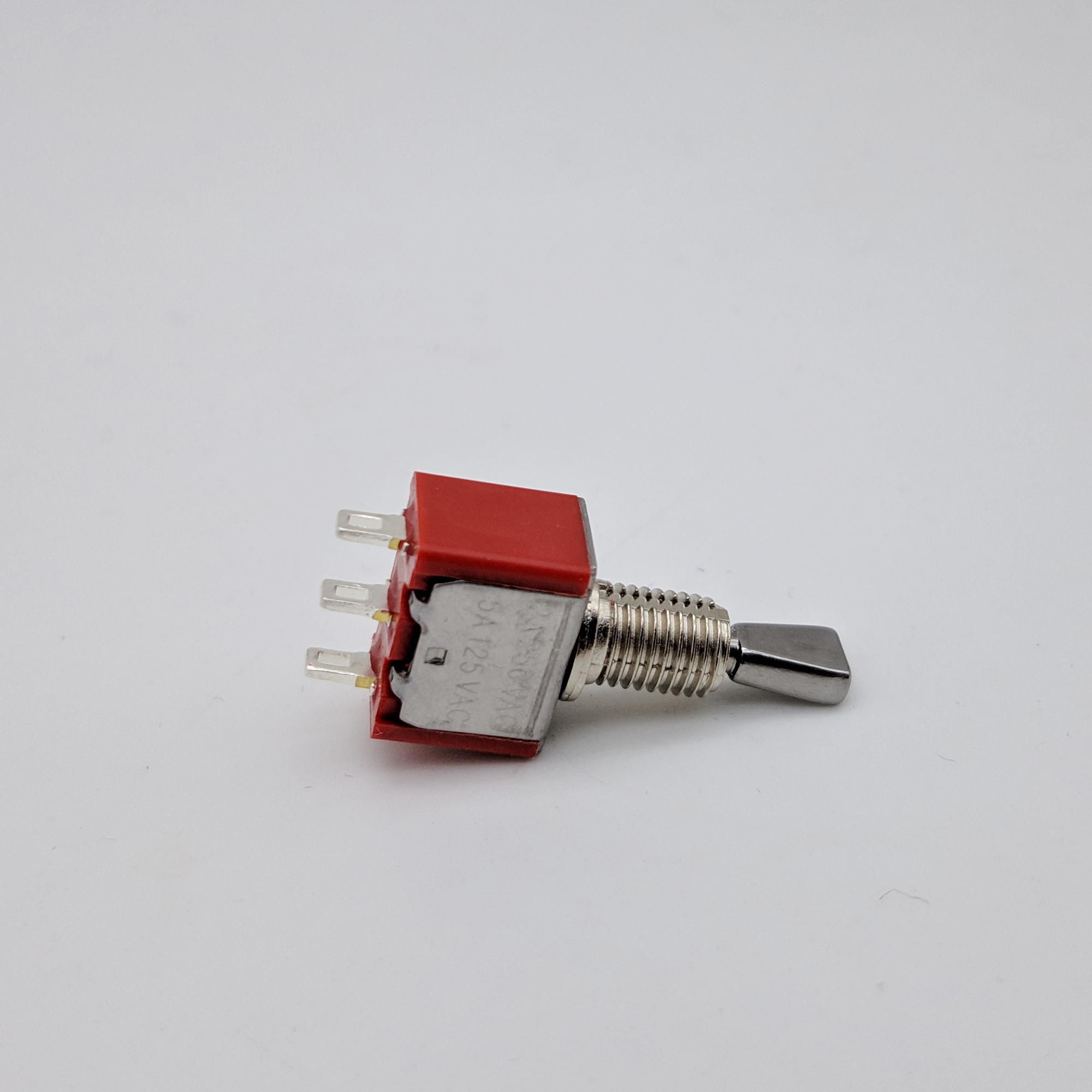 Short Flat Handle MOM OFF MOM 3 Position 3 Pin 5 Amp 250 Max Voltage Micro Mini Toggle Switch