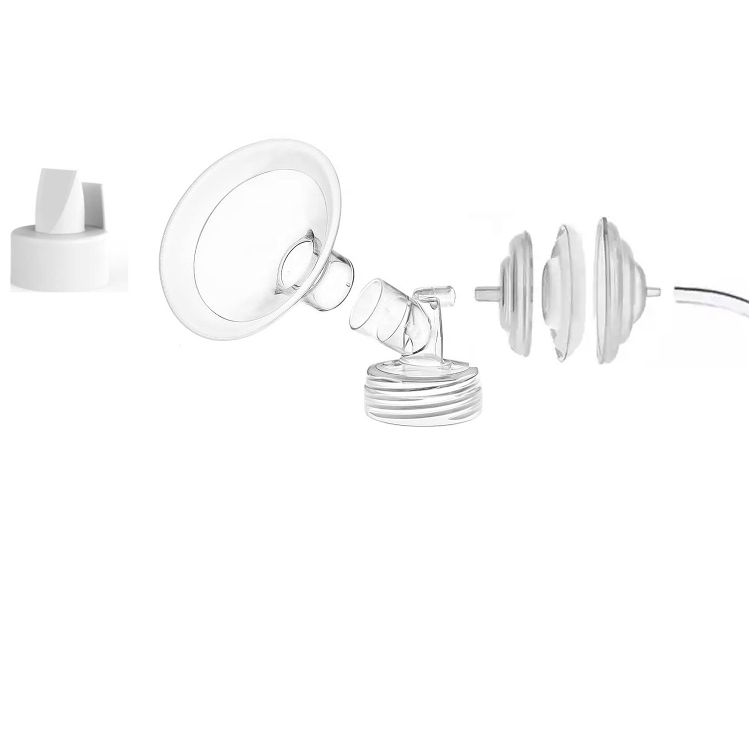 Detachable PP Flange 21mm/24mm breast pump accessories  breast pump accessories Compatible with Spectra parts