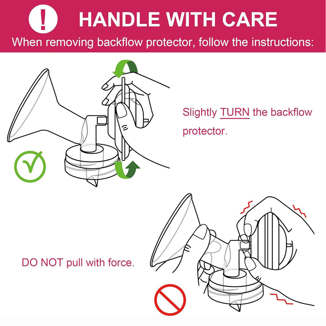 Backflow Protector Compatible with Spectra S2 Spectra S1 Breastpump