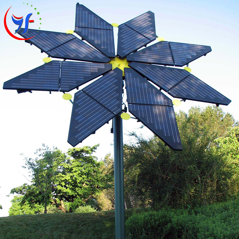 Solar Powered Flower Insect Shaking Waterproof Outdoor Flowers Lights Shape Garden Light Smart Panel System Led Energy