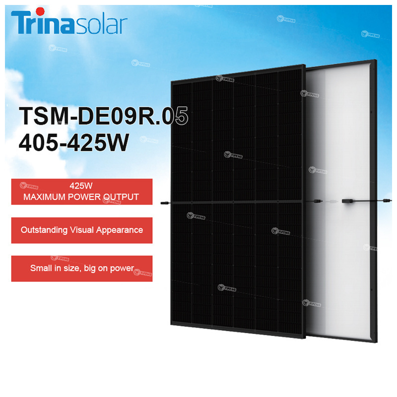 Panel Trina Solar 300Wp 470W 415W 450W Panels 50 Pieces Trinasolar 340Wp Sun Pannell Tirna 320 Watt all black 425w