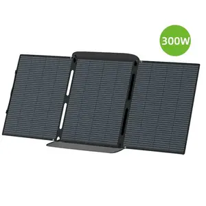 Bluetti 120W 200W Portable Outdoor Camping Solar Charge Panel Monocrystalline Black Silicon Folding Foldable Solar Panel