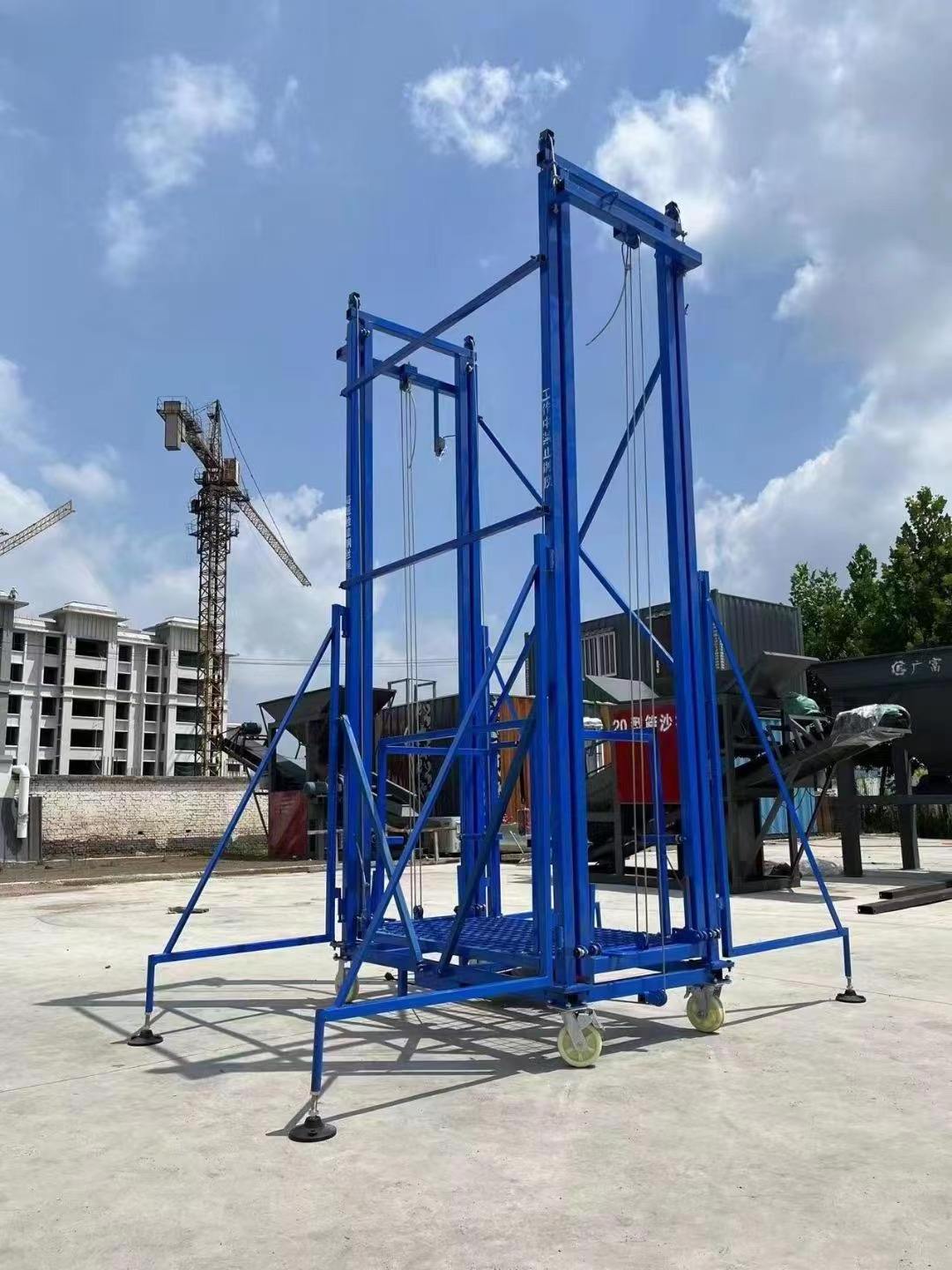 YF 500 KG 6M Standard Size Electric Lifting Tripod Mobile Platform Mobile Insulating Electric Scaffolding Construction Hoist