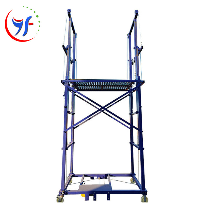 YF 500 KG 6M Standard Size Electric Lifting Tripod Mobile Platform Mobile Insulating Electric Scaffolding