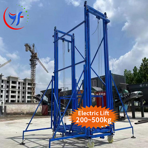 YF 500 KG 6M Standard Size Electric Lifting Tripod Mobile Platform Mobile Insulating Electric Scaffolding