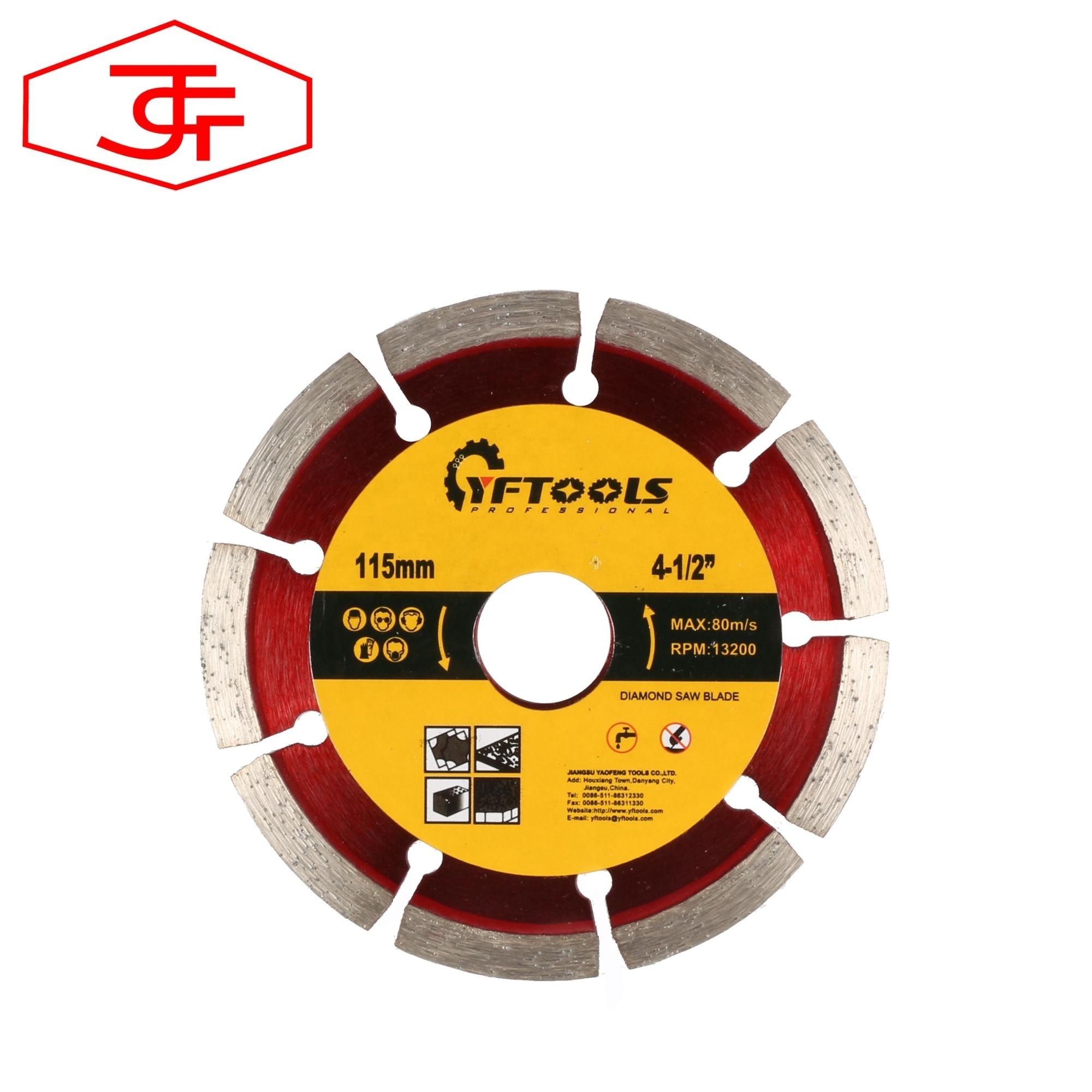 Hot Sale 4 inch 105 mm Diamond Segmented Saw Blade For Cutting Marble