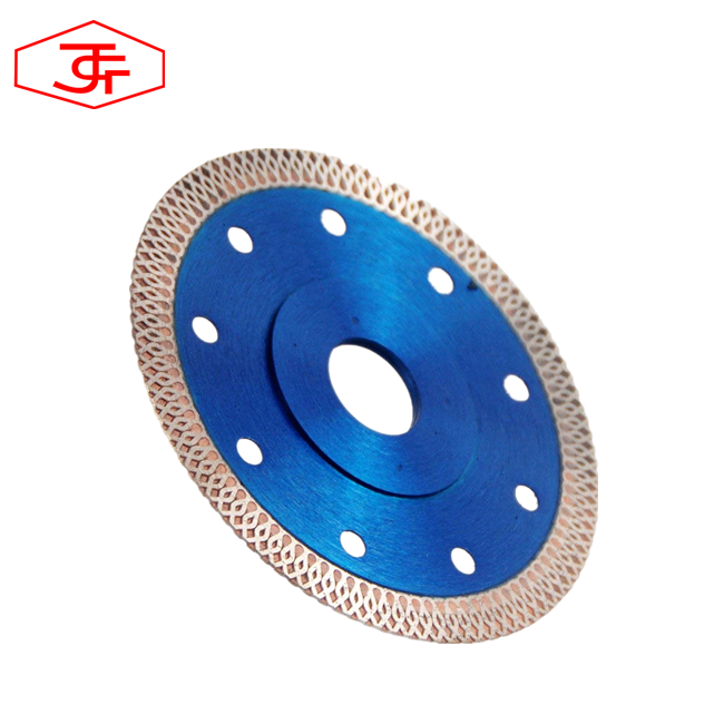 Hot-press Super Thin Mesh Turbo Dry Diamond Circular Marble Saw Blade Cutting disc for Tile Porcelain Granite