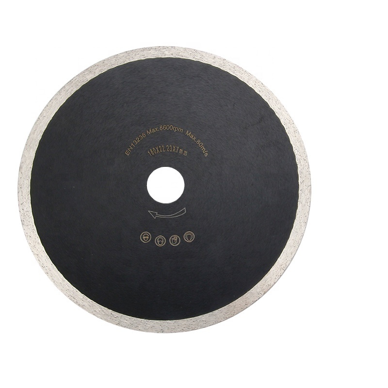 7inch 180mm Super Thin Cutting Porcelain Ceramic Tile Granite Diamond Continuous Rim Saw Blade