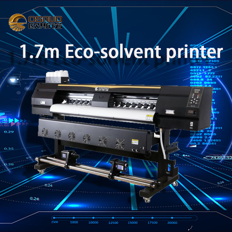 Digital Large Format Printing Machine Small Vinyl Sticker Printer Eco Solvent Printer 1.7m