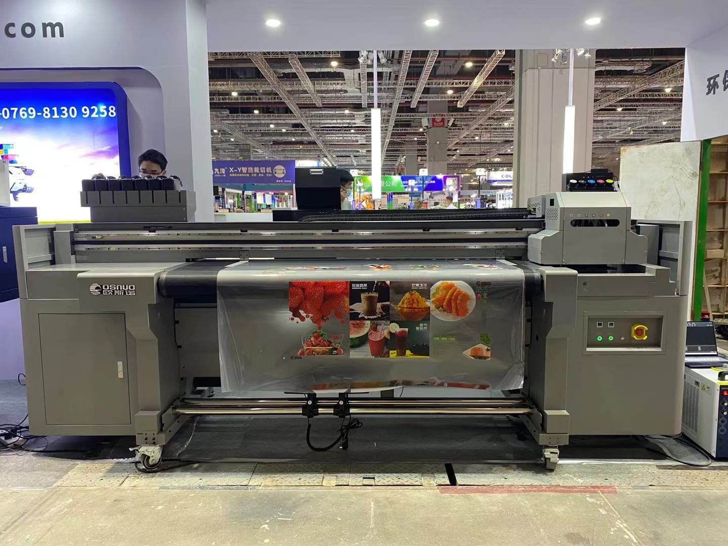 1.8m large format uv printer hybrid ricoh gen5 wall paper leather industrial uv inkjet printer