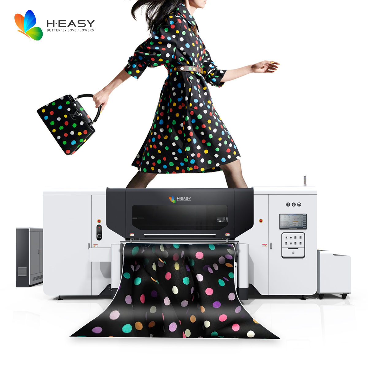 High quality direct textile digital fabric printer printing machine for reactive  pigment ink use Ricoh head