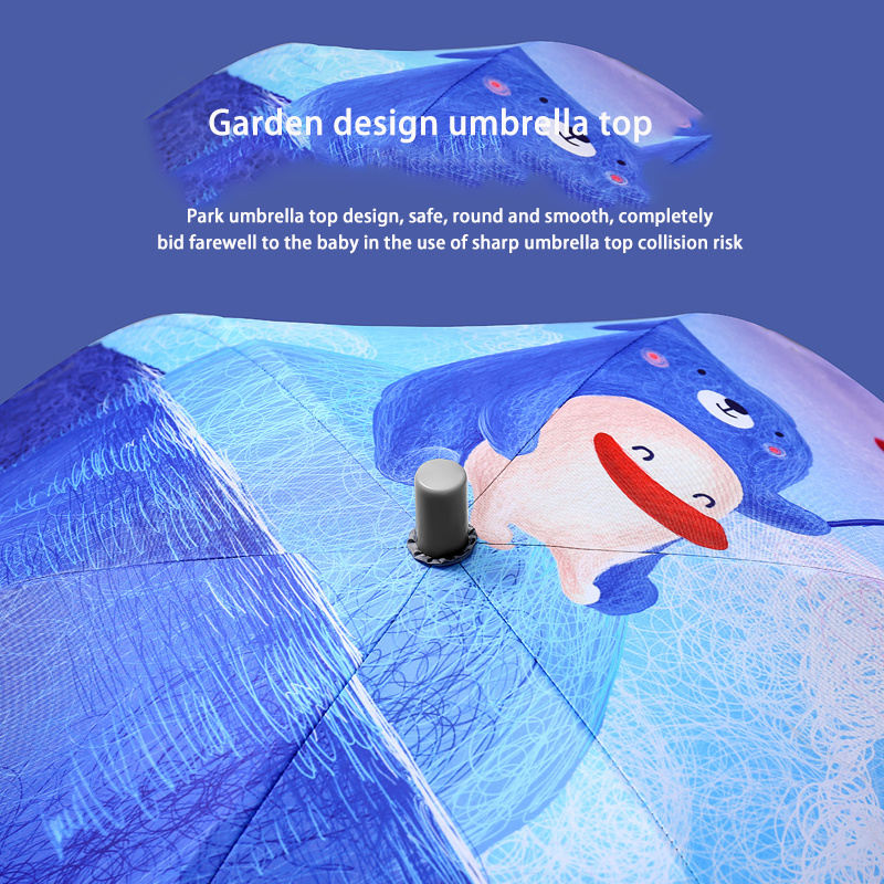 2023 New Innovation Custom Printing Sun Rain Blunt Metro Blunt Umbrella For Kids