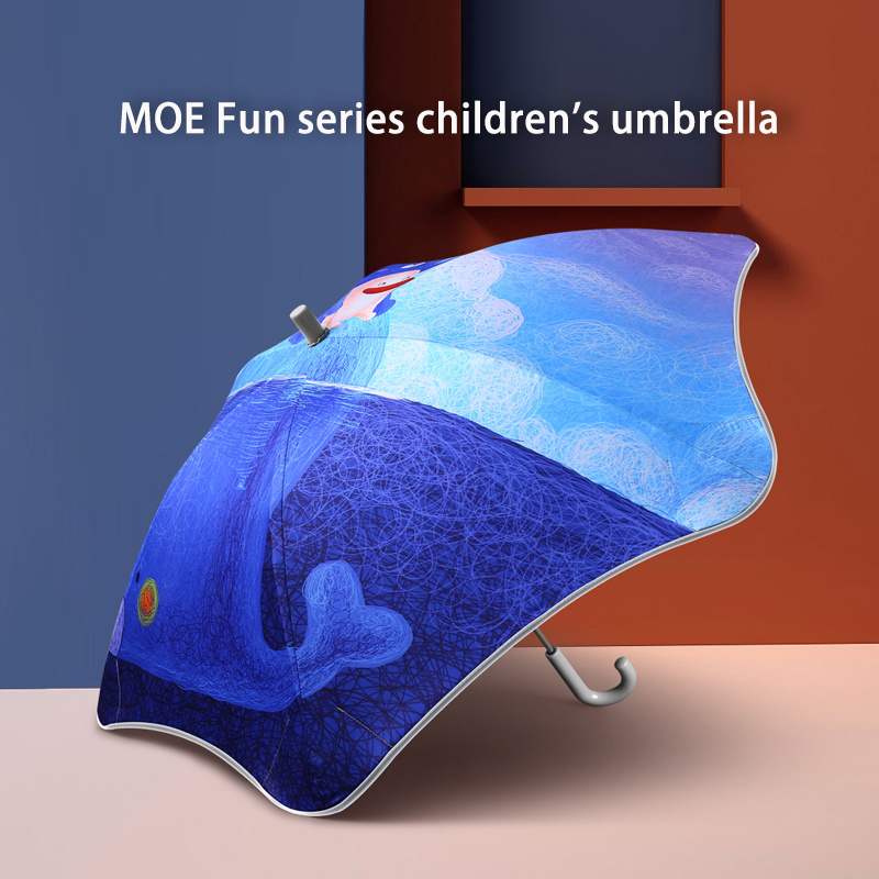 2023 New Innovation Custom Printing Sun Rain Blunt Metro Blunt Umbrella For Kids