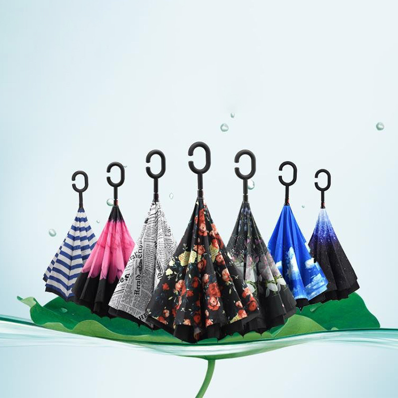 Wholesale Umbrellas Corporation Gifts Inverse Magic Flower Paraguas Reversible Paraplui Reverse Inverted Umbrella