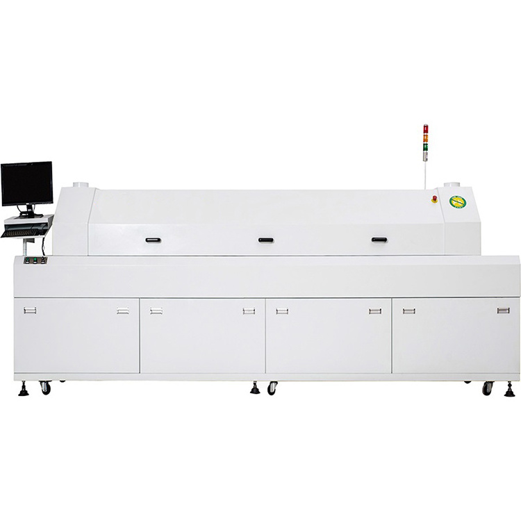 8 Heating Zones Reflow soldering of high end 8 heating zone reflow oven machine