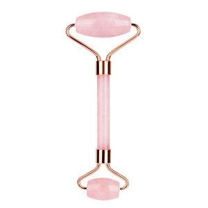 best seller private label anti aging beauty facial tool natural stone rose quartz jade massage face roller with skin massager