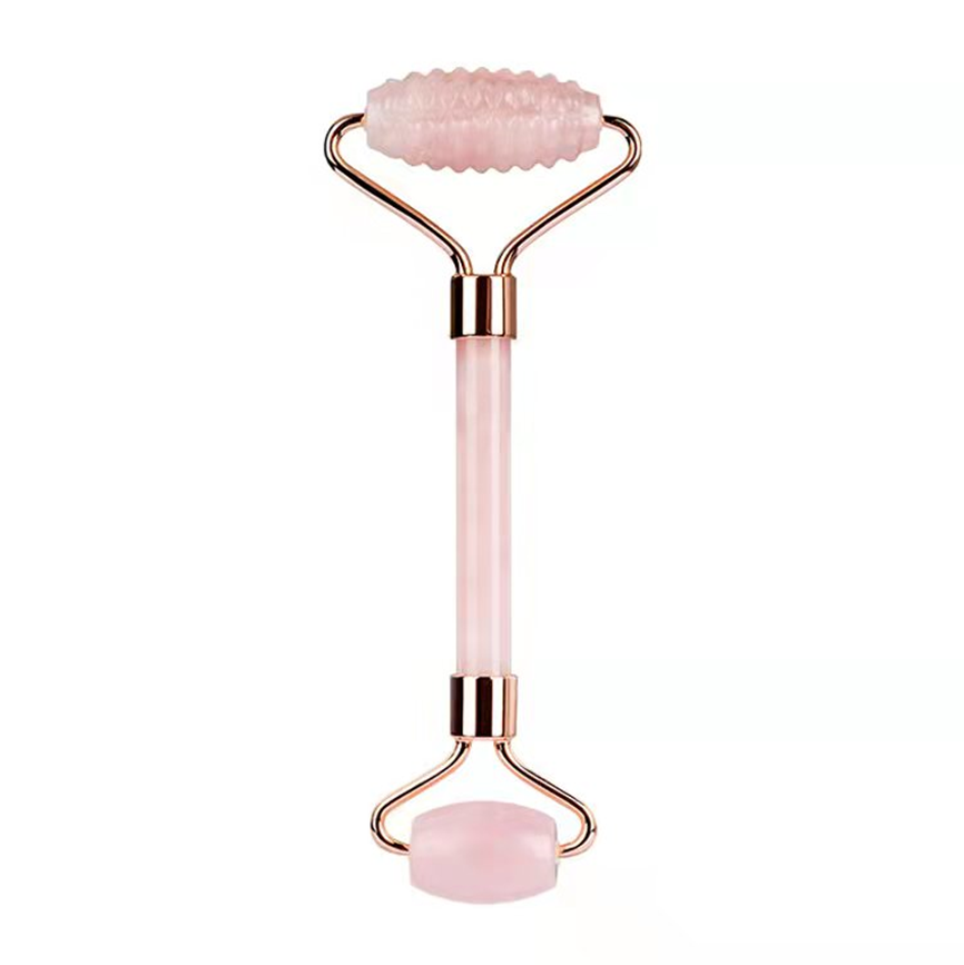 best seller private label anti aging beauty facial tool natural stone rose quartz jade massage face roller with skin massager