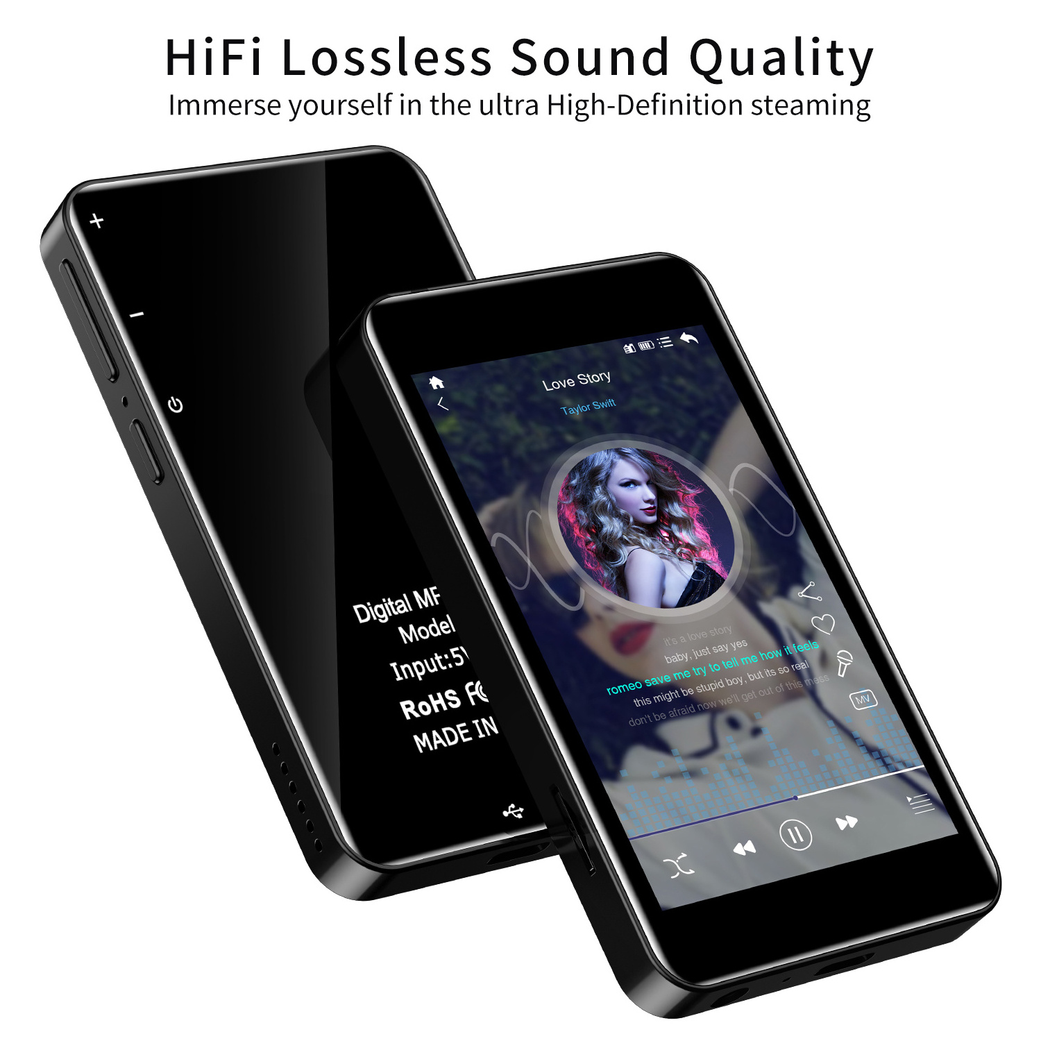 X15 Sports MP4 Player Audio Recording Portable Touch Button Multimedia HIFI Player Walkman Mini Music MP3 MP4 FM Radio Players